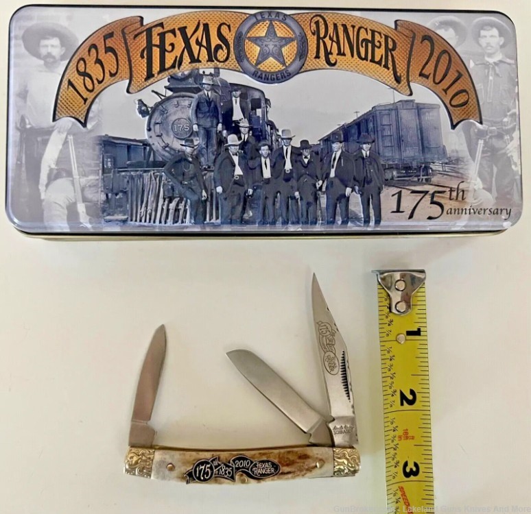 New Still Sealed! Texas Ranger 1835-2010 Schrade 175th. Anniversary Knife!-img-19