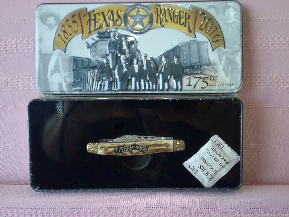 New Still Sealed! Texas Ranger 1835-2010 Schrade 175th. Anniversary Knife!-img-6
