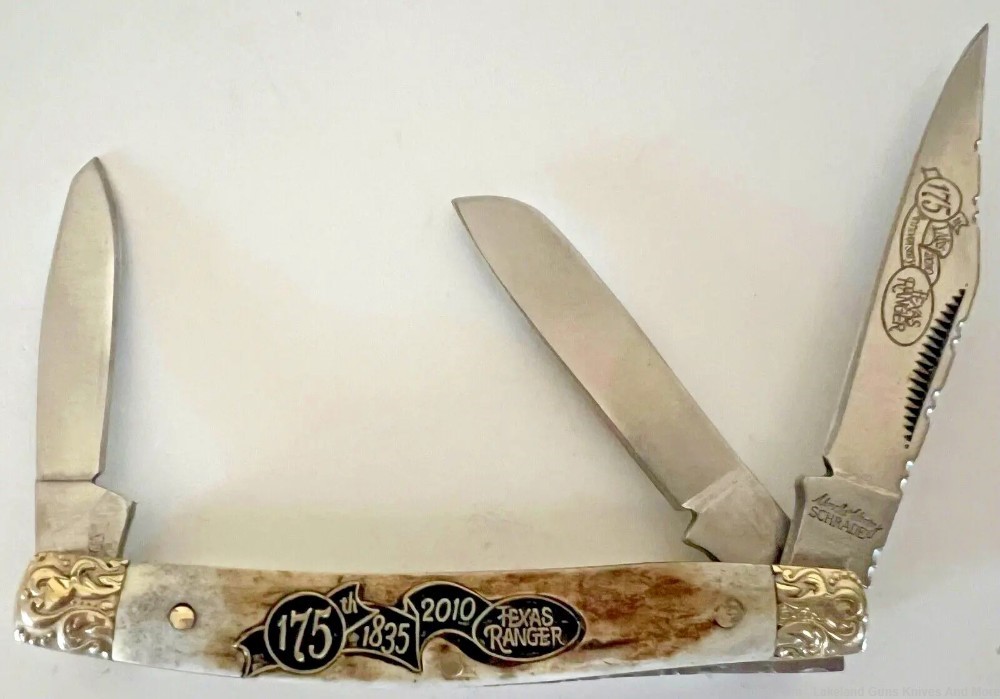 New Still Sealed! Texas Ranger 1835-2010 Schrade 175th. Anniversary Knife!-img-20