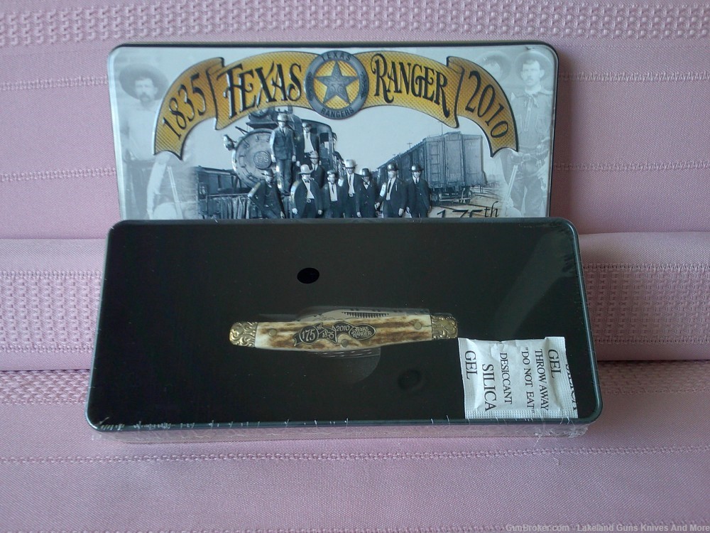 New Still Sealed! Texas Ranger 1835-2010 Schrade 175th. Anniversary Knife!-img-1