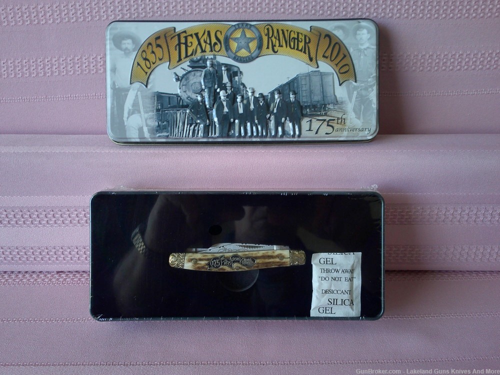 New Still Sealed! Texas Ranger 1835-2010 Schrade 175th. Anniversary Knife!-img-4