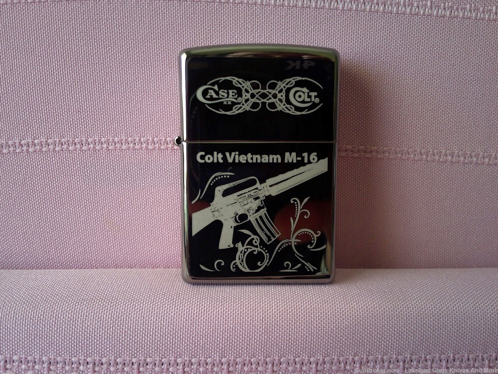 Unicorn Rare Case XX Zippo Colt Vietnam M-16 Firearms Lighter Only 150 Made-img-22