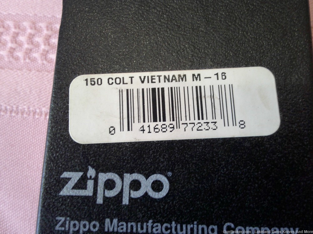 Unicorn Rare Case XX Zippo Colt Vietnam M-16 Firearms Lighter Only 150 Made-img-46