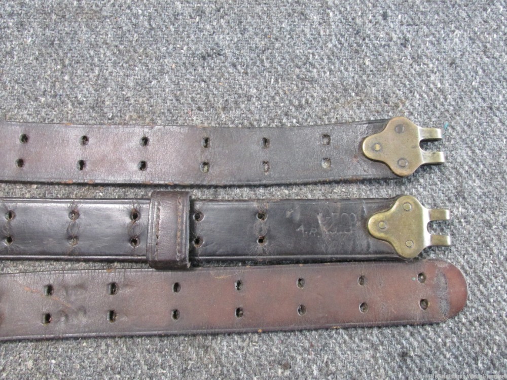 US WWI MODEL 1903 RIFLE LEATHER SLING LF&C DATED 1918 (VERY NICE & COMPLETE-img-2
