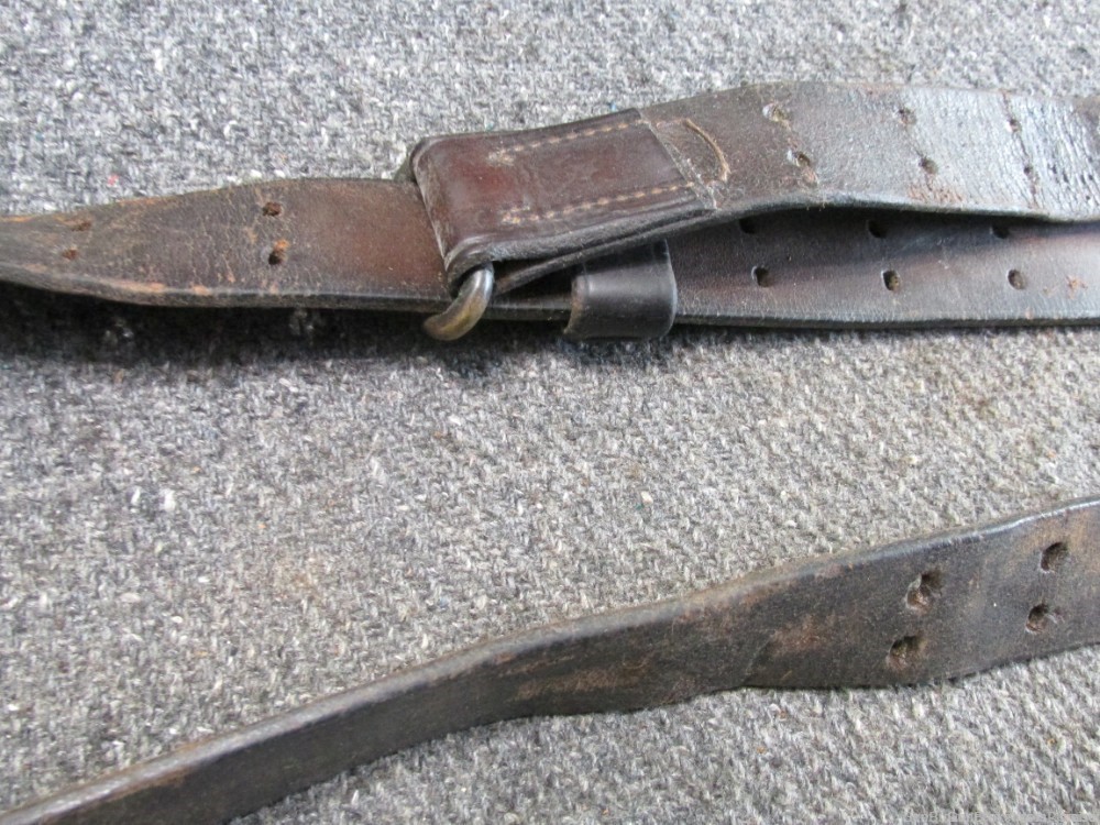 US WWI MODEL 1903 RIFLE LEATHER SLING LF&C DATED 1918 (VERY NICE & COMPLETE-img-5