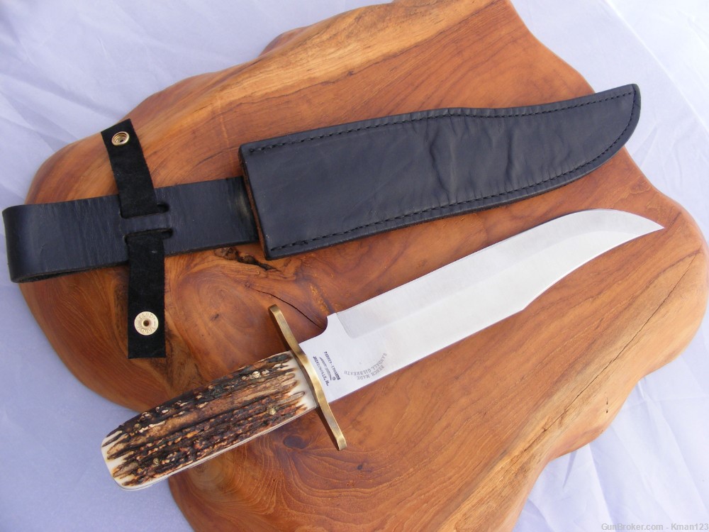 1986 Parker Edwards USA Stag Bowie. Randall Gilbreath Bench Made ...