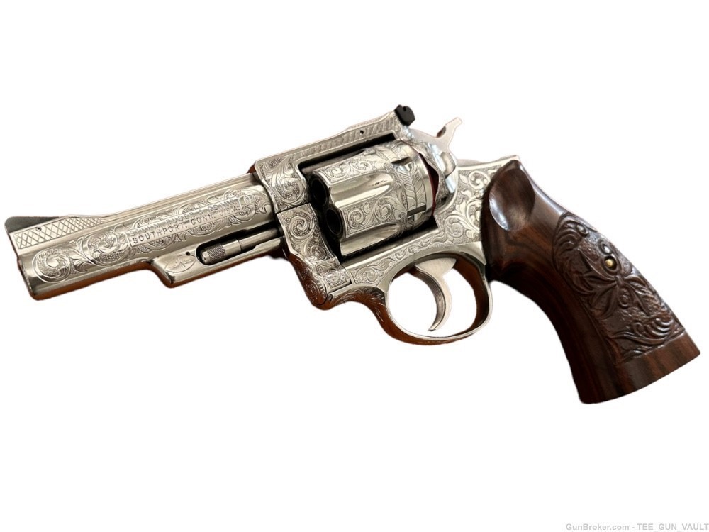 Ruger Security Six .357 Mag Revolver fully engraved with custom grips-img-5