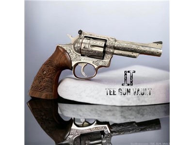 Ruger Security Six .357 Mag Revolver fully engraved with custom grips