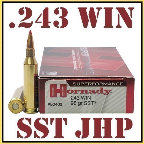20rds Hornady Superformance™ SST .243 Win 95gr BT JHP 80463 HP FAST SHIP-img-0