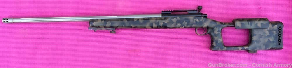 custom Remington 700 Choate Plaster stock 7mm Rem Mag 28" fluted s/s -img-1