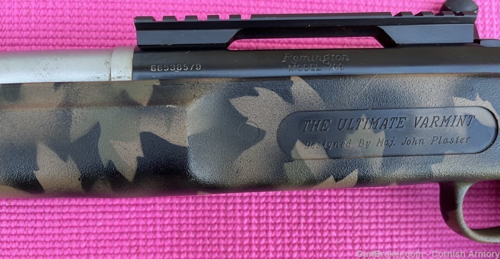 custom Remington 700 Choate Plaster stock 7mm Rem Mag 28" fluted s/s -img-5