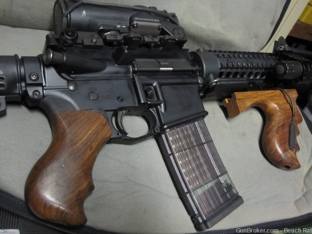 AR15 M4 M16 VERTICAL GRIP,THOMPSON.REVERSIBLE QD RAIL MOUNT Black "C"-img-2