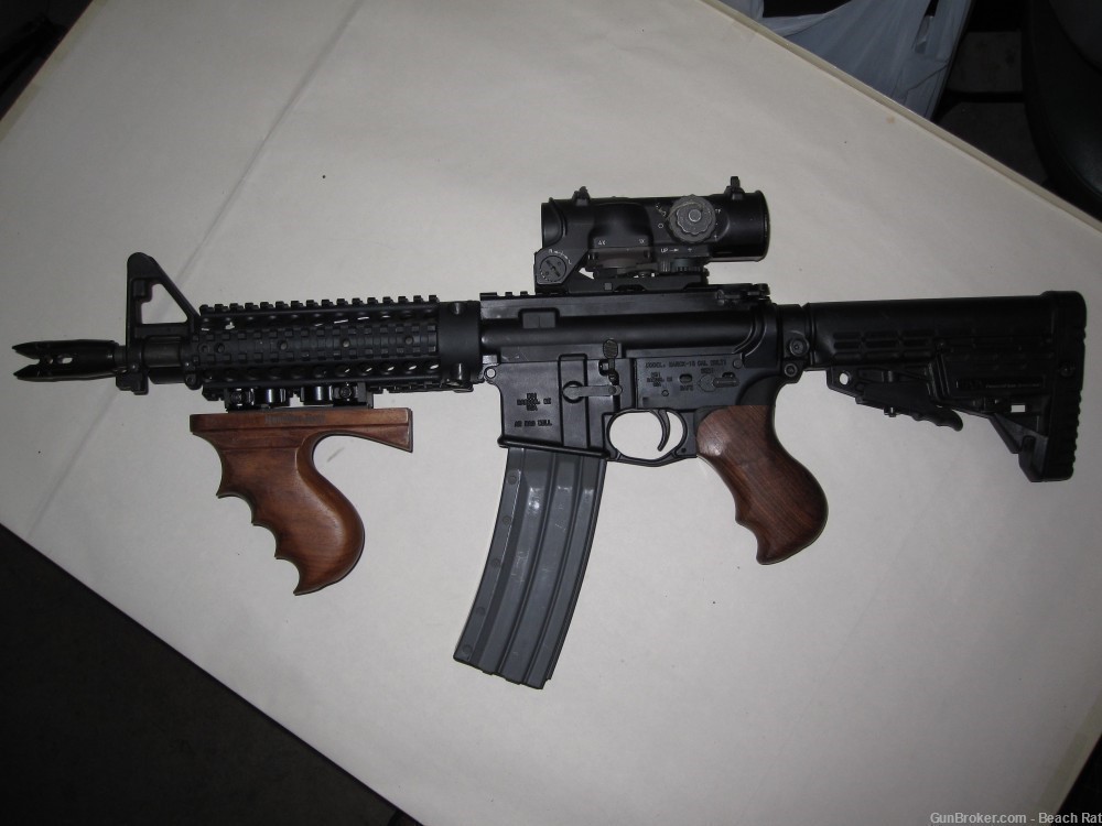 AR15 M4 M16 VERTICAL GRIP,THOMPSON.REVERSIBLE QD RAIL MOUNT Black "C"-img-3