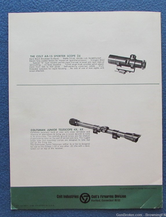 Vintage Early 1970s Colt All Models Catalog SAA Python 1911 etc.-img-2