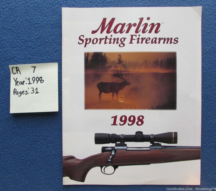 Vintage 1998 Marlin Catalog All Models Listed-img-0