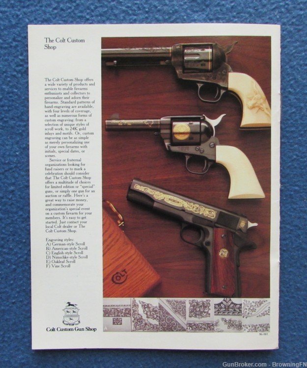 Vintage Colt 1986 All Models Catalog SAA 1911 Python etc.-img-3