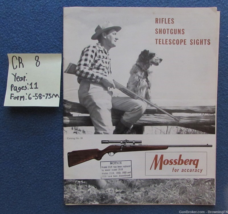 Vintage 1960s Mossberg Catalog All Models Listed-img-0
