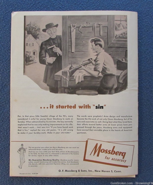 Vintage 1960s Mossberg Catalog All Models Listed-img-2