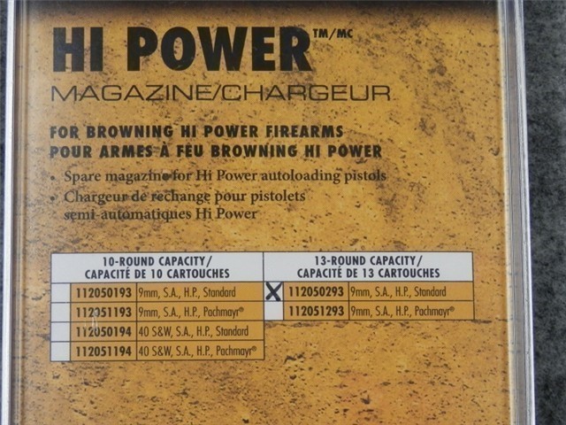 (4 TOTAL) BROWNING HI-POWER 9mm FACTORY 13RD MAGAZINE (NEW)-img-2