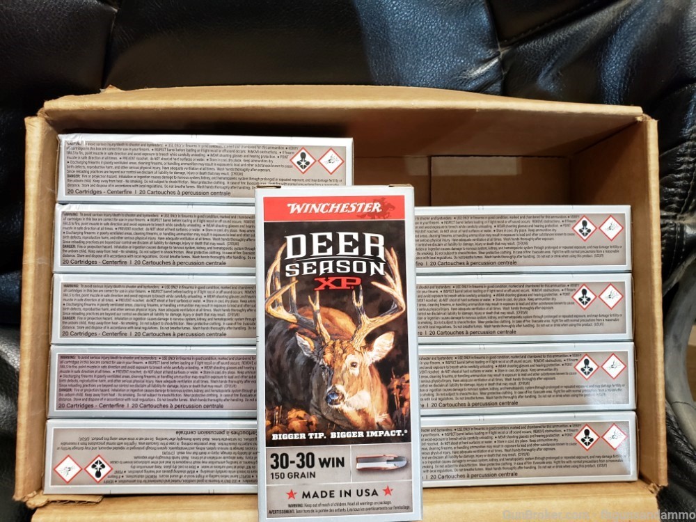 IN STOCK! 200 RDS WINCHESTER DEER SEASON .30-30 150 EXTREME POINT 30-30 HP-img-1