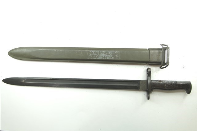 US SPRINGFIELD ARMORY MODEL 1905 BAYONET WITH SCABBARD DATED 1920-img-1
