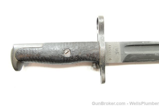 US SPRINGFIELD ARMORY MODEL 1905 BAYONET WITH SCABBARD DATED 1920-img-4