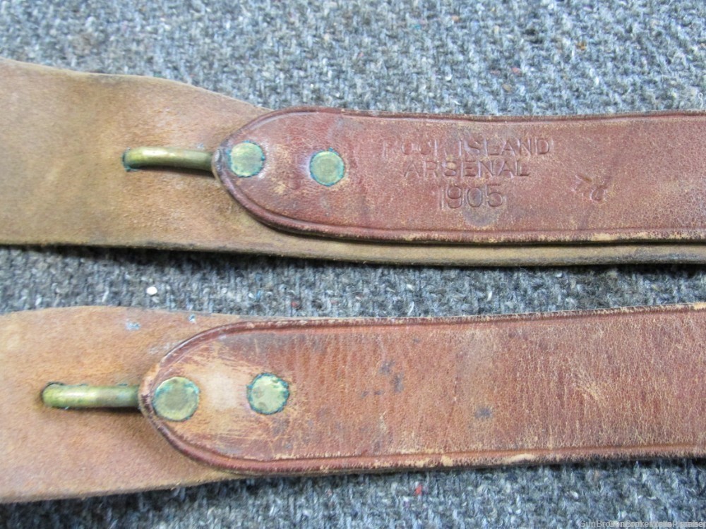 INDIAN WARS SPANISH AMERICAN WAR US ARMY CANTEEN STRAP w/ HOOKS (RIA 1905)-img-5