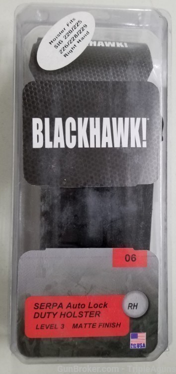Blackhawk Serpa Auto lock level 3 duty holster Sig Sauer P220,226,228,229-img-0