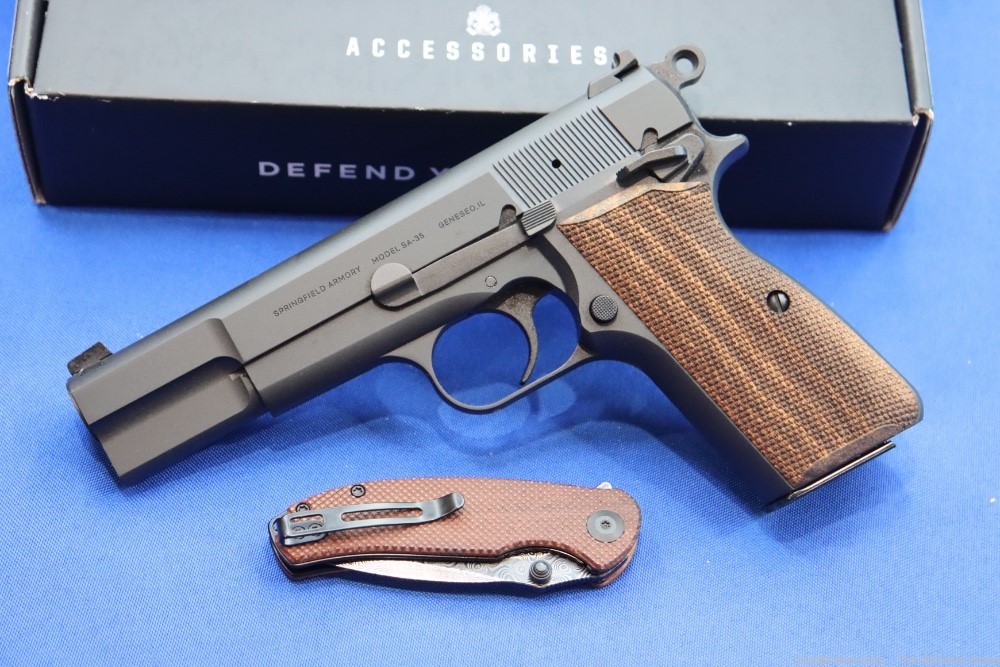 Springfield Model SA-35 Pistol & Knife Combo 9MM Luger Hi-Power 15RD SA35 9-img-15