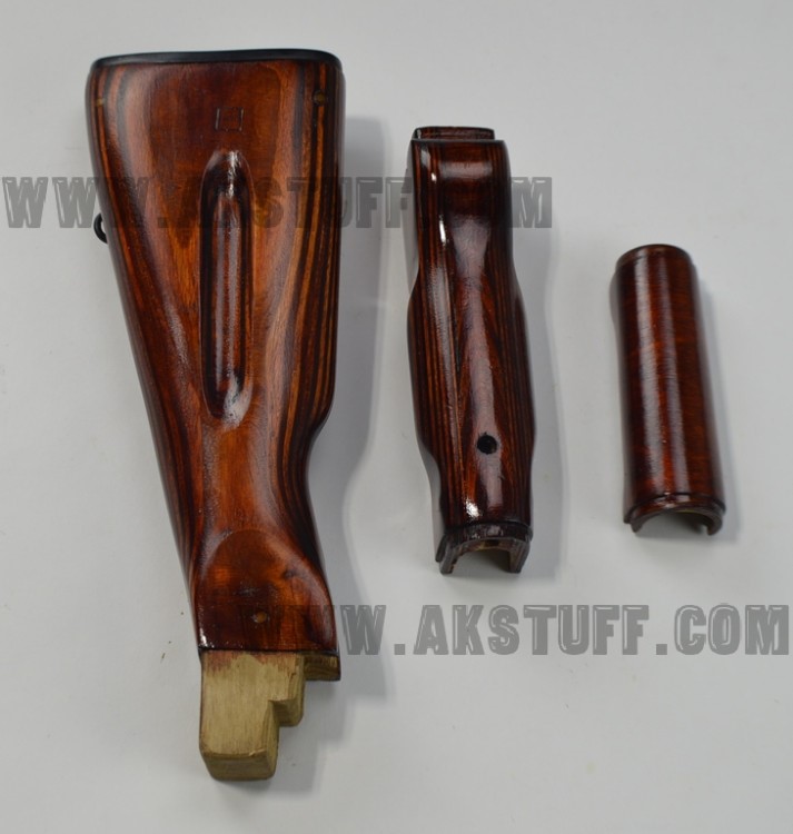 AK-74 Russian wood stock set "Izhmash Red" color (UNISSUED, Made in USSR)-img-8