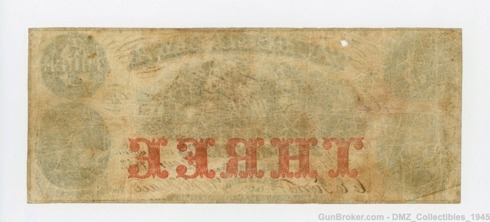 Pre Civil War 1857 $3 Nebraska Bank Note Money Currency-img-1