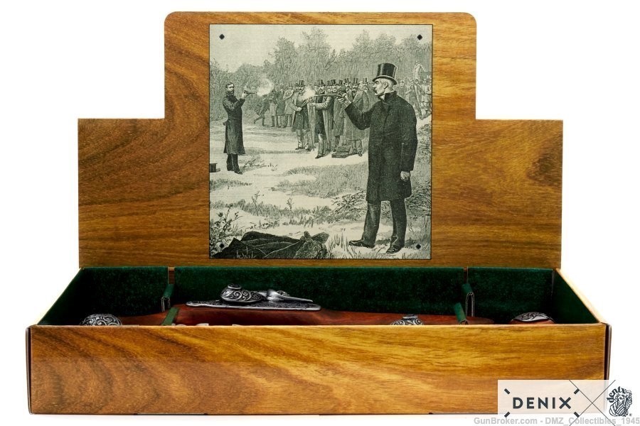 1825 Italian Dueling Flintlock Set Non Firing Replica by Denix-img-2