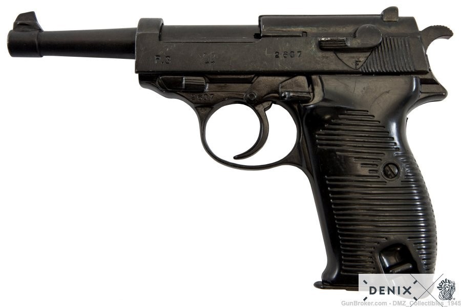 WWII WW2 German Semi Automatic Pistol Non-Firing Replica Gun by Denix-img-1