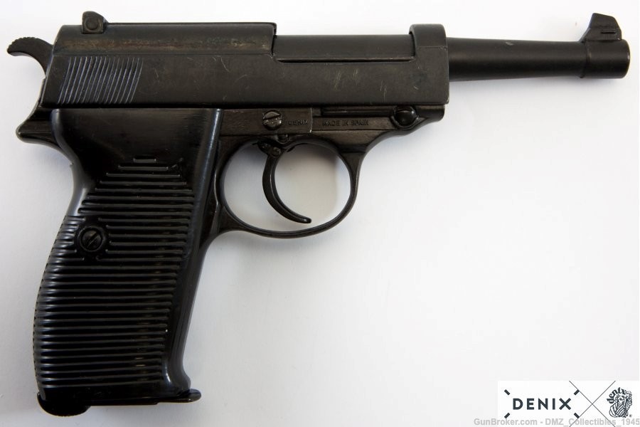 WWII WW2 German Semi Automatic Pistol Non-Firing Replica Gun by Denix-img-0