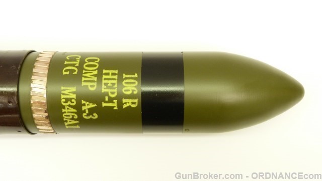 inert 106mm M346A1 HEP T recoilless rifle round-img-1