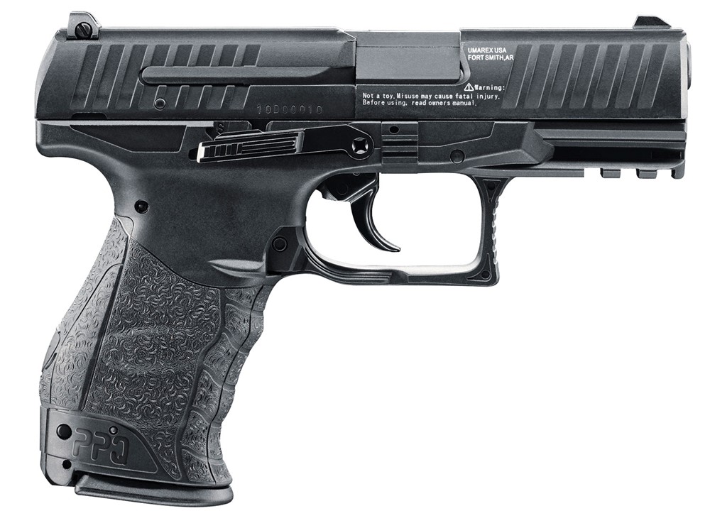 Umarex USA 2256010 Walther PPQ Air Pistol Single .177 Pellet/BB Black-img-1