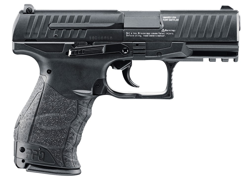 Umarex USA 2256010 Walther PPQ Air Pistol Single .177 Pellet/BB Black-img-0