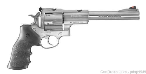 Ruger Super Redhawk .44 Mag 7.5" RGS 5501 w/ Hogue Grips Stainless Steel-img-0