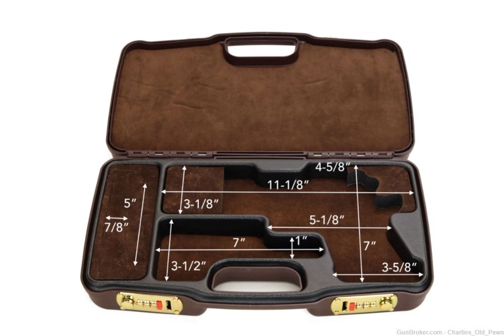 Negrini Hybri Brown RMR Ready Handgun Case Fits P226 Mastershop Pistols-img-4