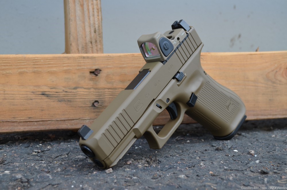 Glock 45 G5 MOS Gen 5 X-Werks FDE Trijicon RMR Type 2 Adj Suppressor NS PKG-img-0