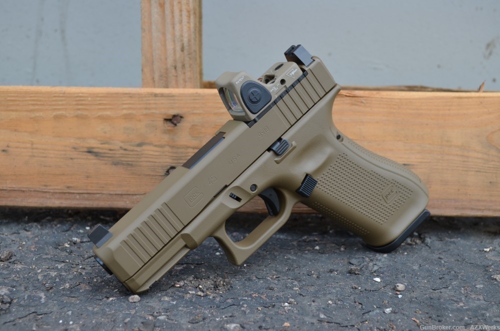 Glock 45 G5 MOS Gen 5 X-Werks FDE Trijicon RMR Type 2 Adj Suppressor NS PKG-img-1