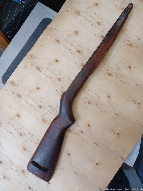WW2 M1 carbine walnut stock, M2 made by Springfield Armory -img-1