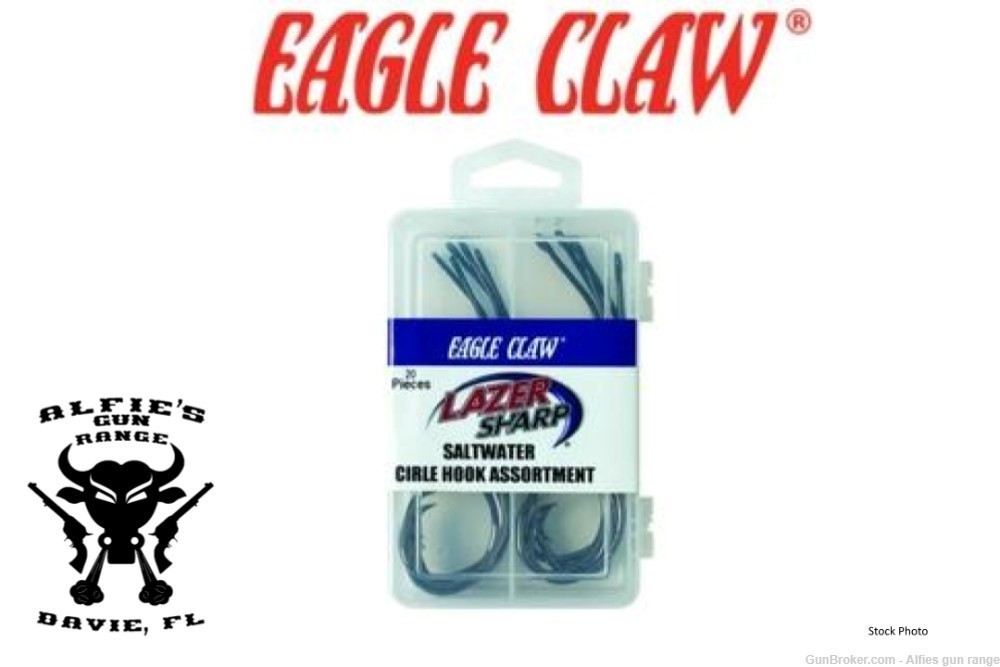 EAGLE CLAW Saltwater Circle Hook Assortment Kit, 20 Pieces-img-0