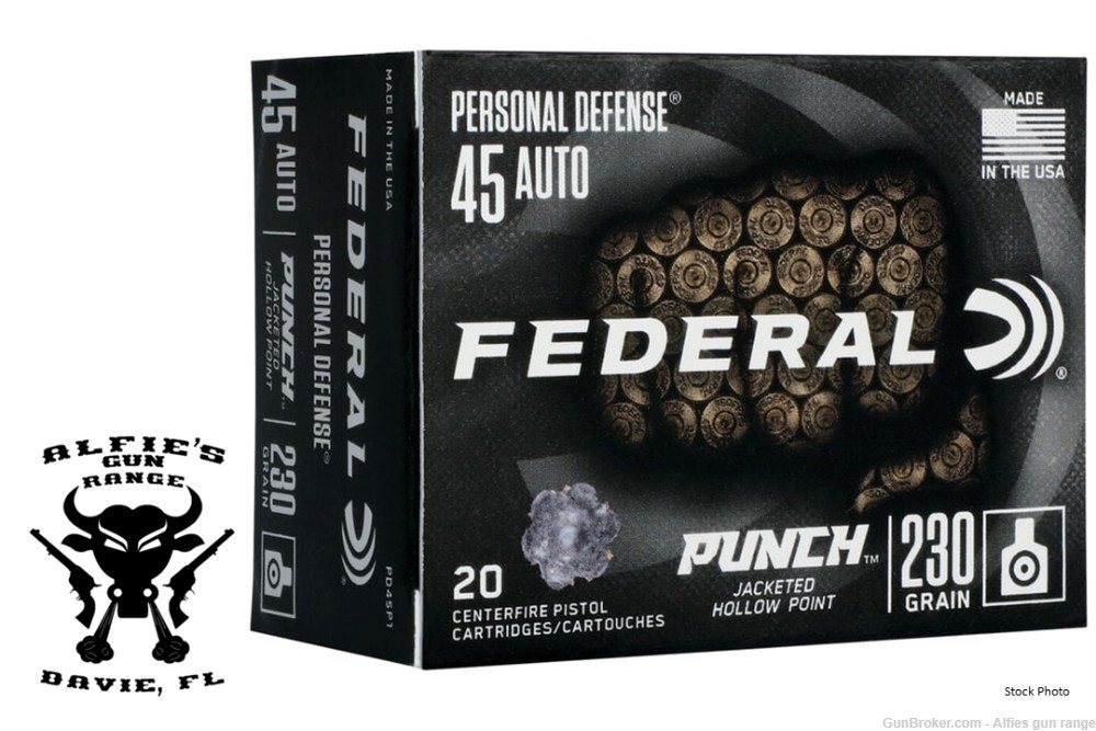 Federal Punch 45 ACP 230 Grain JHP 200 Rounds-img-0