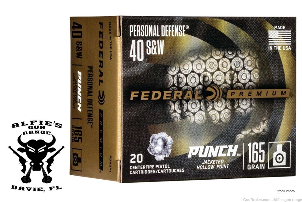 Federal Punch 40 S&W 165 Grain JHP 200 Rounds-img-0