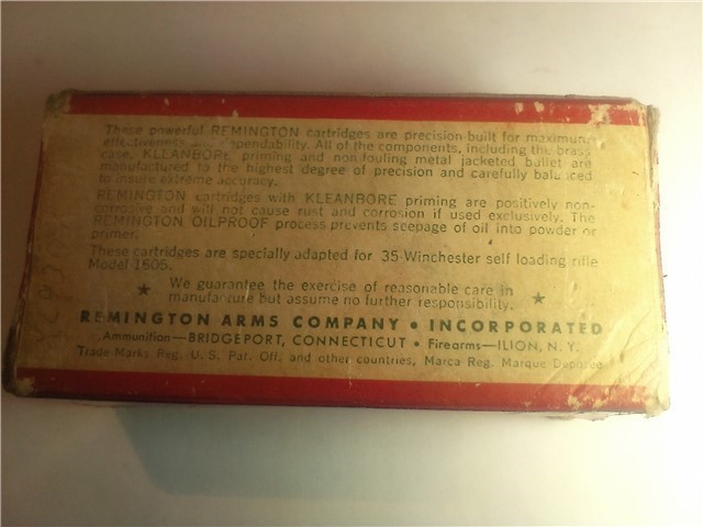 Vintage 35 WSL Remington Kleanbore SP ammo-img-3
