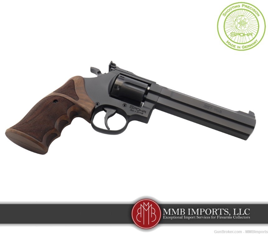 New 2024 Model: Spohr L562 Standard 6.0 Black .357 Revolver-img-4