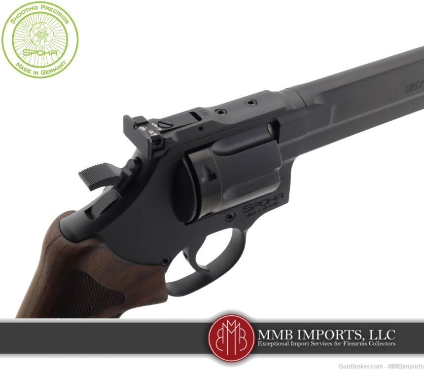New 2024 Model: Spohr L562 Standard 6.0 Black .357 Revolver-img-6