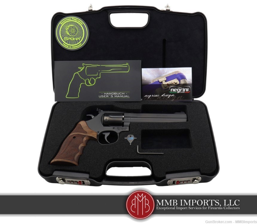 New 2024 Model: Spohr L562 Standard 6.0 Black .357 Revolver-img-7