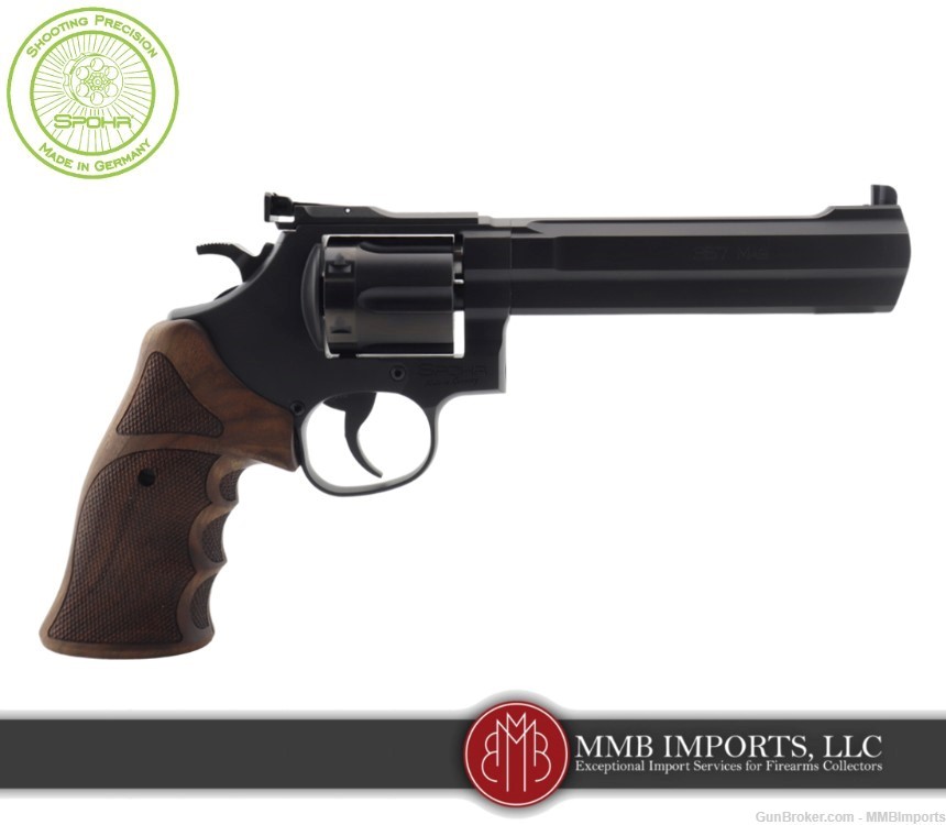 New 2024 Model: Spohr L562 Standard 6.0 Black .357 Revolver-img-2